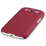 SAMSUNG i9300 GALAXY S3 GUMMIERTES HARDSKIN H�LLE IN ROT, QUBITS RETAIL VERPACKUNGvon "QUBITS"