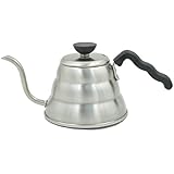 Hario Small Stainless Steel Buono V60 Pourover Kettle Stainless Steel, 1 Litre, Pack of 1