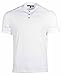 Kenneth Cole New York Men's Woven Trim Henley Shirt