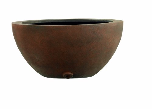 Emsa 8519102745 Pflanzschale &oslash; 45 x 22 cm, GFK, rostfarben