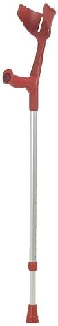 IUP Handel Forearm Crutch set; Fixed, open cuff, Red-1 ea