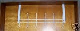 Over the Door Clothes Rack White Metal Finished