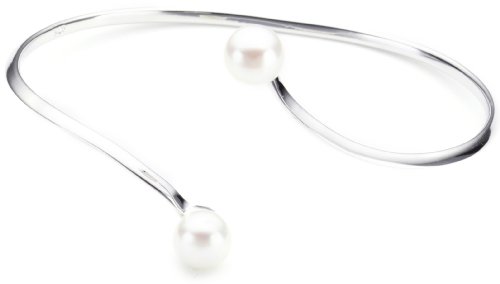 Bella Donna Damen Perlen-Armreif 925/000 Silber 2 S&uuml;sswasser-Zuchtperlen 7,5 - 8,0 mm Butt Preisvergleich