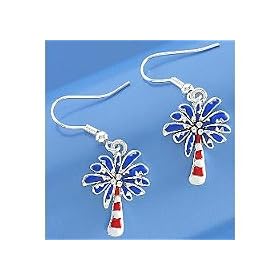 Bay Studio Americana Palm Tree Earrings MULTI by 
