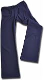 Adult Low Rise Tie Cord Waist Cotton Jersey Pants Navy Blue