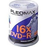 Samsung Pleomax DXG47600CK 4.7GB 16X Write-Once DVD-R Discs (100-Count Spindle)