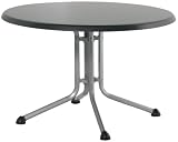 Produkt-Bild: Kettler Gartentisch rund 115cm, wei&szlig; Aluminiumgestell wei&szlig;, Kettalux-Plus-Platte