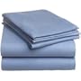 Pike Street Microfiber Solid Twin Sheet Set, Light Blue