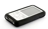 Tuff-Luv (BLACK) Slim & Lite Silicone case cover for Sony Walkman NWZ-S6xx / NWZ-S5xx series ( NWZ-S515 / NWZ-S516 NWZ-S518 NWZ-s615 / NWZ-S616 NWZ-S618)