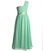 Fashion Plaza Girls A-line Chiffon One Shoulder Flower Girl Dress for Wedding K0078