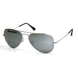Ray Ban Sunglasses RB3025 Aviator Large Metal W3275 Silver/Crystal Grey Mirror, 55mm ~ Ray-Ban