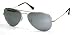 Ray Ban Sunglasses RB3025 Aviator Large Metal W3276 Silver/Crystal Grey Mirror, 55mm