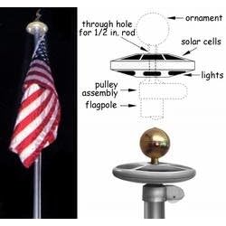 Annin #742370 Flag Pole Solar Light