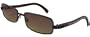 Dolce & Gabbana D&G 2069 731 Fashion Sunglasses, Walnut Frame/ Brown Gradient Lenses