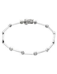 Genuine Morne Rouge (TM) Bracelet. 1.35 Ctw I2 Color H-I Diamonds Sterling Silver Bracelet. 5.2 grams in weight and 7.25 inches in length. 100% Satisfaction Guaranteed.