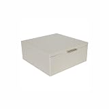 Leatherette Jewelry Case - Mini Square in Ivory by Milano by Organize.com