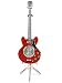 Miniature Clock - Guitar and Stand Gift (9084)