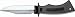 Cressi Sub Norge Black 12cm Pointed or Blunt Tip Dive Knife