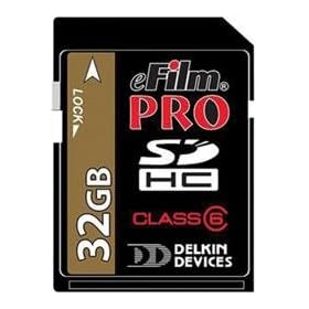 Delkin eFilm Pro - Flash memory card - 32 GB - Class 6 - 150x - SDHC by 