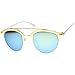 zeroUV - Modern Fashion Metal Double Bridge Mirror Lens Pantos Aviator Sunglasses 50mm