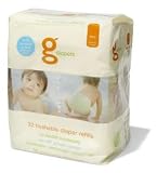 gDiapers Flushable Diapers, Refills, Med/L 2.23 lb