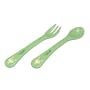 Green Sprouts Eco-friendly  Cornstarch Fork and Spoon, Green