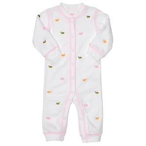 Carter's Girls Whale Print Easy Entry Sleep 'n Play - White - 9 month - 100% cotton