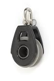 Nautos #92035-Organic line-SINGLE SWIVEL - 40 mm sheave diameter-Aluminum & composite for less friction and high resistance. Sailboat hardware