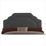 IMAGE OF Shirred Headboard in Black Size: Queen