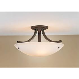 Murray Feiss Oil Rubbed Bronze Gravity Close to Ceiling Light by Murray Feiss