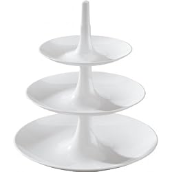 Koziol Design Babell Large Tiered Serving Plate, White