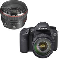 Canon EOS-7D Digital SLR Camera / Lens Kit with EF 28-135mm f/3.5-5.6 IS USM Standard Zoom Lens and EF 50mm f/1.2L USM Lens