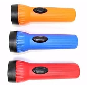 Economy Flashlight, Energizer Lights, Uses 2 "D" Cell, Assorted Colors, 1/Pk Eve3251Nd