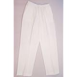 Alfred Dunner Endless Summer Cotton Pants White 18W S
