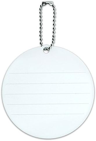 Scuba Diver Flag Diving Round Luggage ID Tag Card Suitcase Carry-On