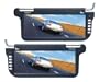 PAIR BLACK 12.2 COLOR SUNVISOR LCD DVD TFT HIGH RESOLUTION VIDEO MONITOR SCREENS SUN VISOR WITH WIRELESS REMOTE CONTROLS