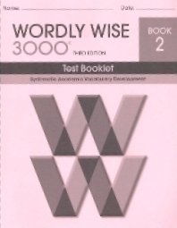 wordly wise 3000 book 2 test 3rd edition