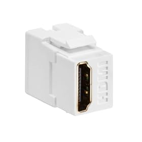 Leviton 40834-W Feed Through, QuickPort HDMI Connector, White: Home Improvement