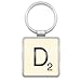 Wild & Wolf Scrabble Keyring - Letter D