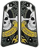 Empire Paintball Skull N Crossbones .45 Grips - Grey