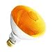 Tools & Hardware : BR38 AMBER OUTDOOR FLOODLIGHT BULB 100 WATTS LONG LIFE 10,000 HOURS AMBER LIGHT BULB