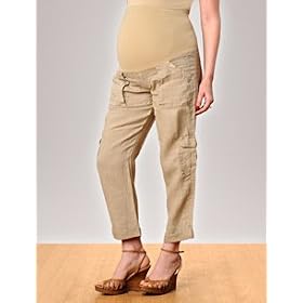 Buy A Pea in the Pod Collection: Joie Secret Fit Belly(tm) Linen Cargo Pockets Maternity Crop... by Joie