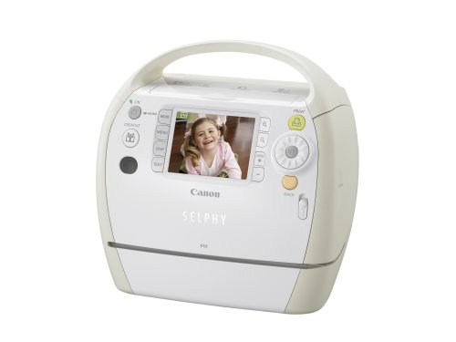 Canon Selphy ES3 Compact Photo Printer (White) (2675B001)