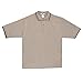 KC SPORT® Men's Golf Short Sleeve Solid Polo Shirt with Striped Collar Cuffs