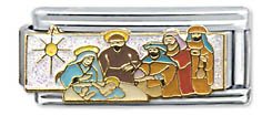 Clearly Charming The Complete Nativity Scene Super Christmas Holiday Theme Italian Charm