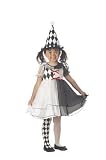 Child Lil' Harlequin Clown Halloween Costume sz 4T-6T