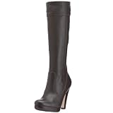 Buffalo 7068-404 Damen Plateau-Stiefel Glattleder brown EU 36 , braun