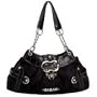 BLACK JACQUARD PURSE