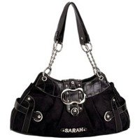 BLACK JACQUARD PURSE