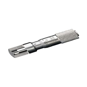 Starrett 207Z Can Seam Micrometer, Stainless Steel, Includes Snub Nose in Case, 0-.375" Range, .001" Grad
